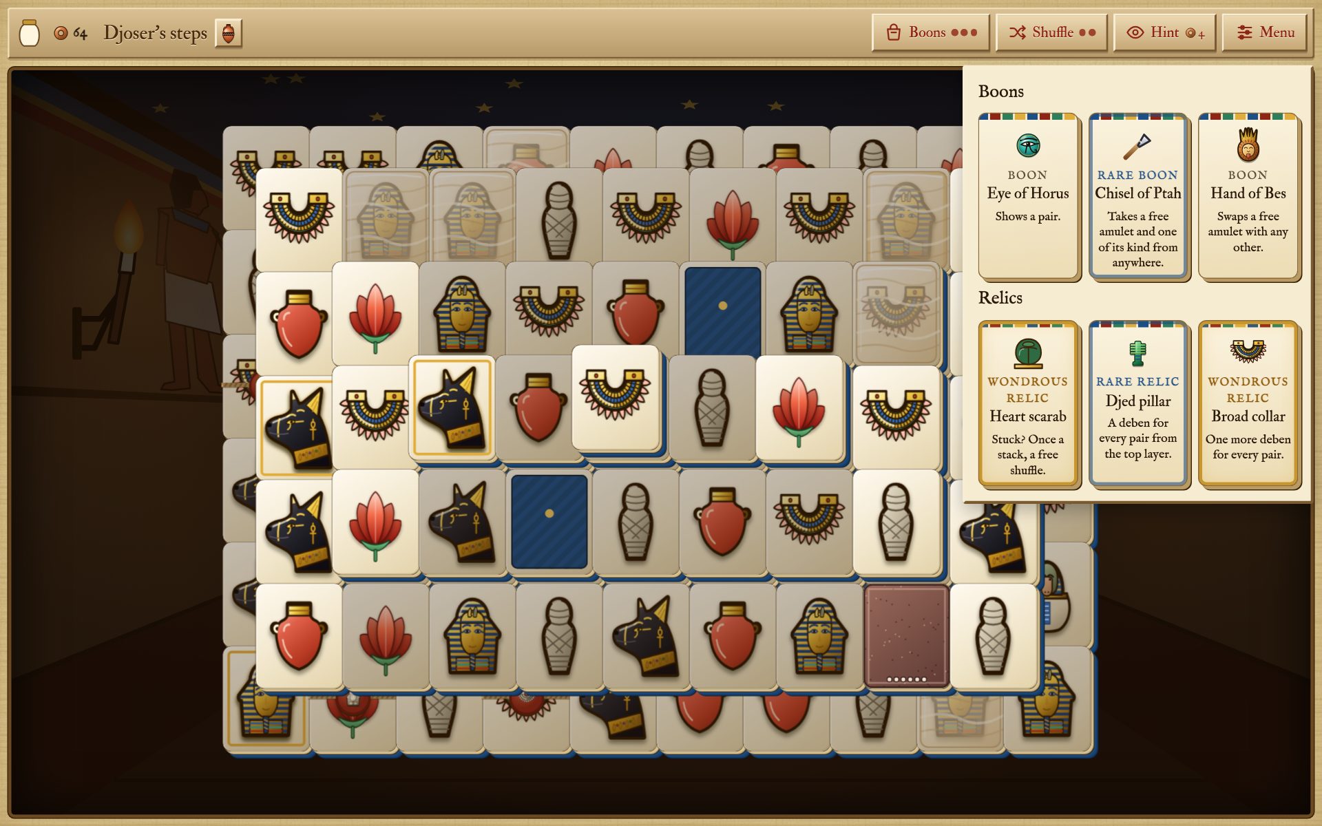 The satchel of boons and relics